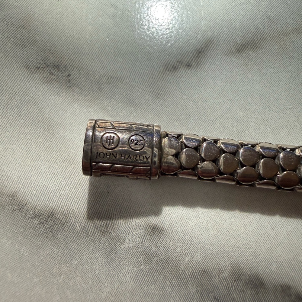 John Hardy Dot Chain Bracelet | 925 Sterling Silver | 7.5" | Style BB34386 - Picture 7 of 10